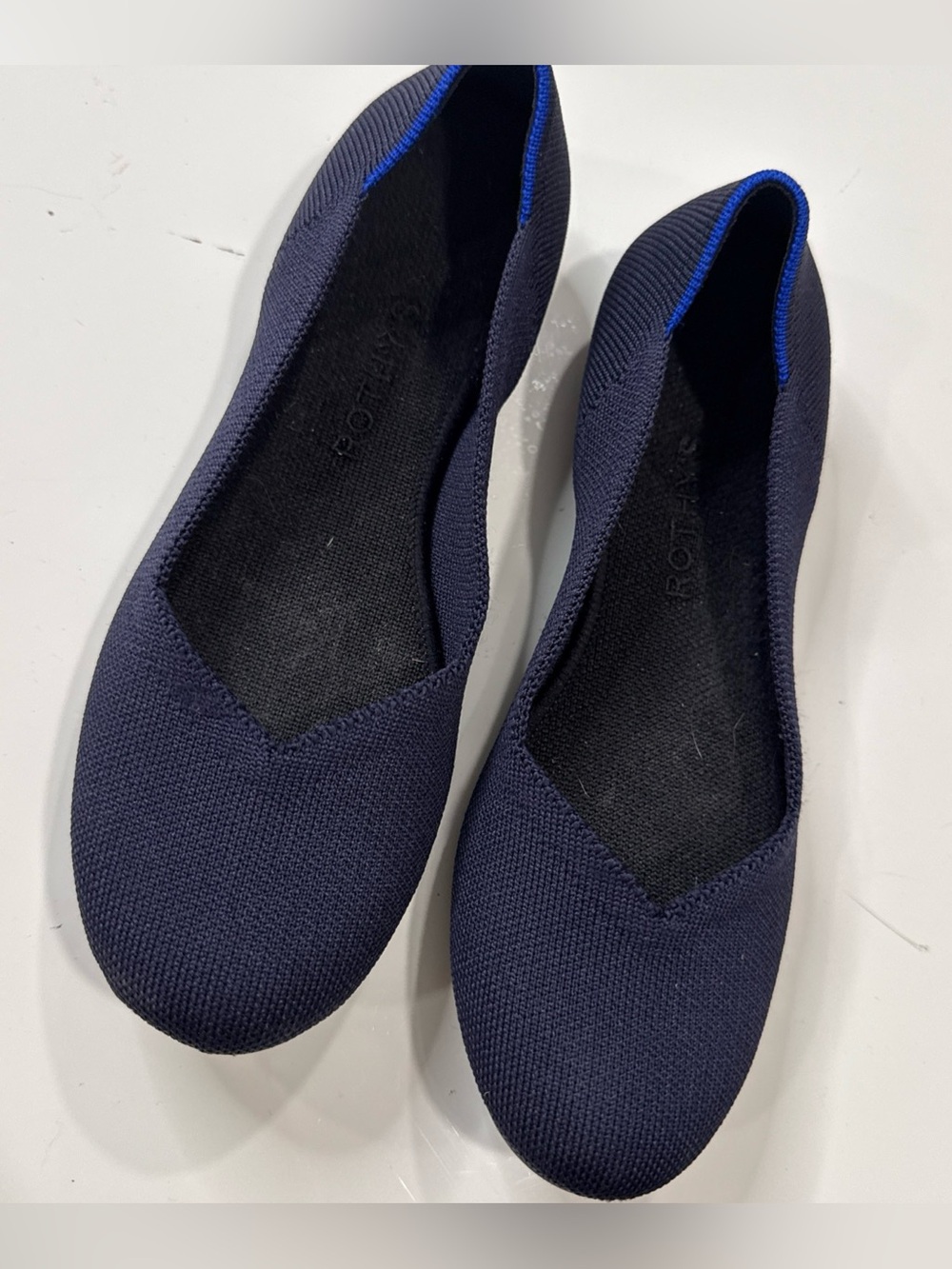 Rothy's The Flat Maritime Navy Womens 8 Ballet Shoes Rothys
